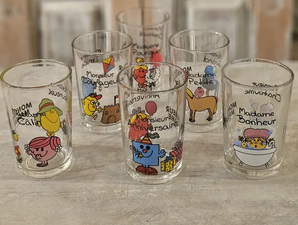 Verre enfants "mr et mde"