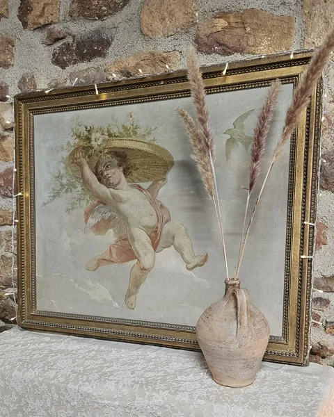 Tableau huile sur toile "ange"